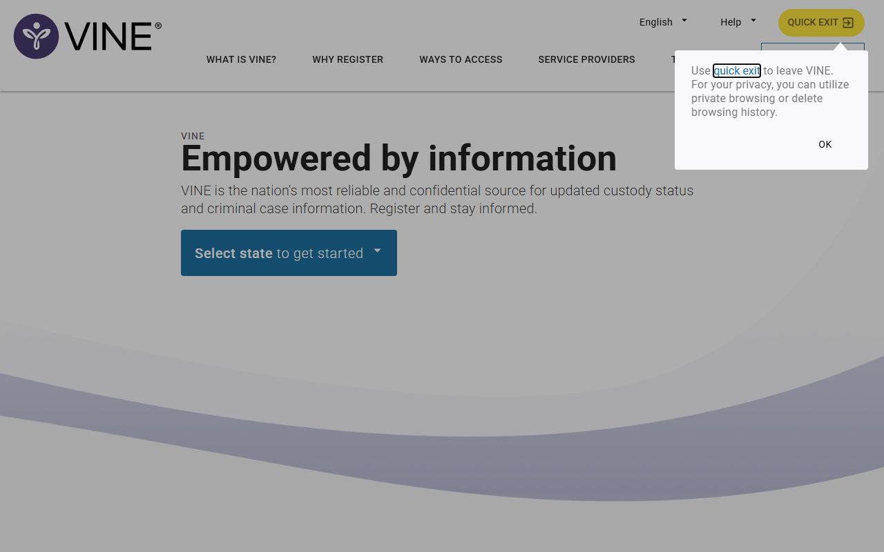 VINELink notification system for Kankakee County booking status alerts