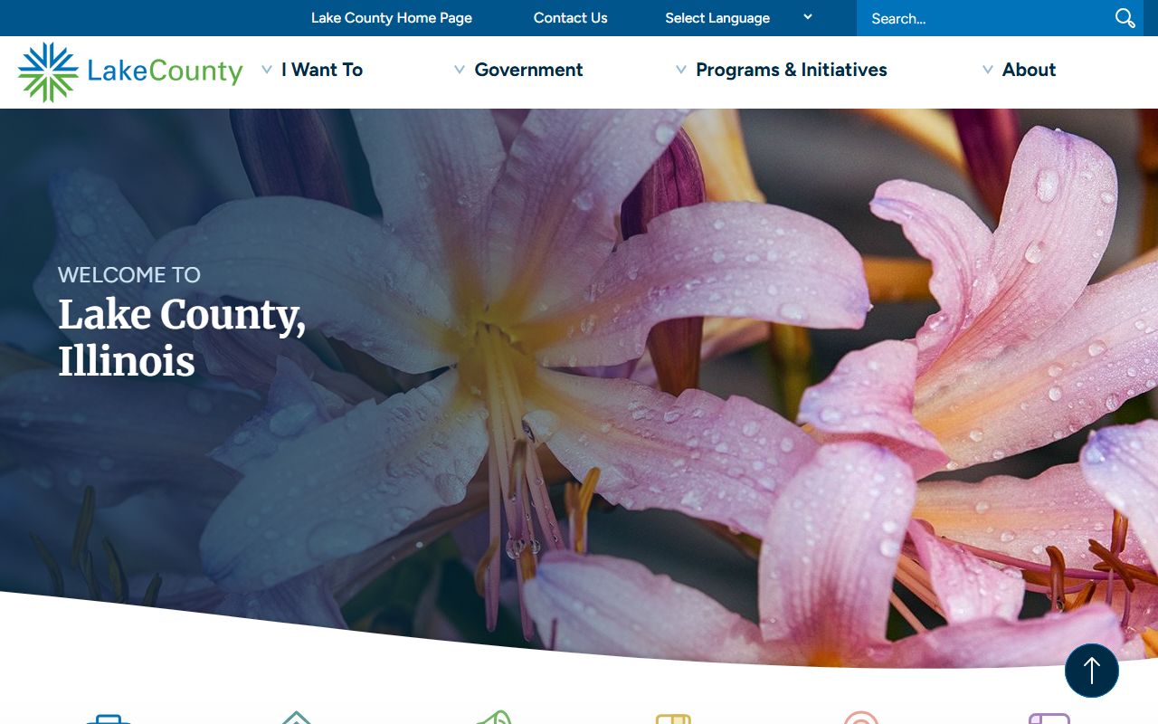 Lake County government homepage for recent bookings and county services