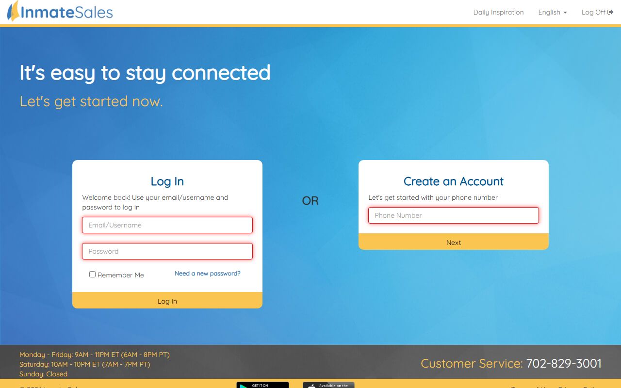 InmateSales portal for LaSalle County video visitation and messaging